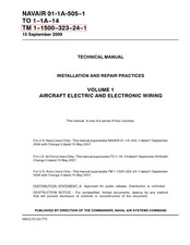 1,031 Page Navy NAVAIR 01-1A-505-1 AIRCRAFT ELECTRIC ELECTRONIC WIRING Manual CD picture