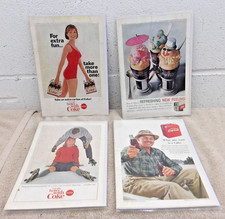 (4) original 1965 Coca-Cola magazine print advertisements. picture