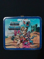 Masters of the universe He-Man children's vintage metal lunch box 1984 Aladdin ☆ picture