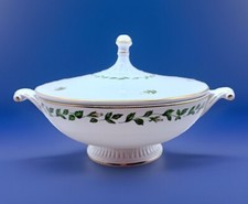 Vintage Hall Covered Dish Vegetable Round Cameo Rose Mary Dunbar Jewel picture