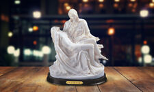 White La Pieta by Michelangelo Statue 10