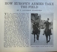 1914 World War I How European Armies Take the Field illustrated picture