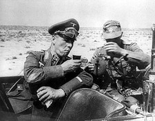 B&W WW2  German Photo Rommel Birthday Libya  WWII World War Two Afrika Korps  picture