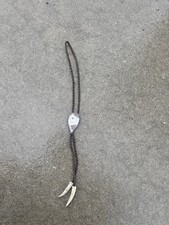 Vintage Navajo Sterling And Jasper Bolo Tie By JDW Native American picture