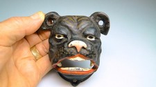 Vintage Cast Iron Bull Dog Bottle Opener w Original Paint picture
