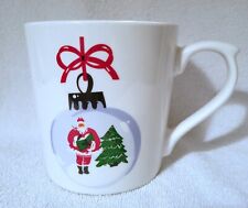 MAUD BORUP Christmas Coffee Mug Santa Ornament Cup 20 oz Tea Hot Cocoa Holiday picture
