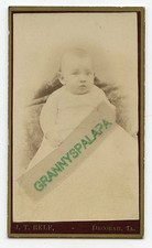 CDV Photo-Young Baby-Decorah Iowa-For Auntie Newton From Karl George-Relf Photo picture