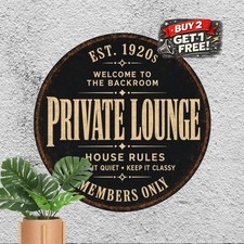 vintage welcome the speakeasy tin metal signs home picture