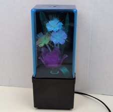 Vintage Fiber Optic Flower Lamp Color Changing Light Floral Night Light Decor picture