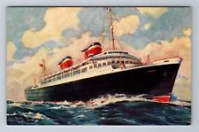 SS America, Ship, Transportation, Antique, Vintage Souvenir Postcard picture