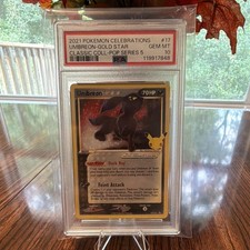 2021 Pokémon Celebrations Umbreon Gold Star #17 PSA Graded Pop 5 119917848 picture