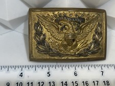 Antique J.R. Gaunt England US Army Officer M1851 Sword Belt Plate Buckle England picture