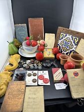 💥VINTAGE JUNK LOT, Buttons, Fruit, German Cup And Saucer  picture