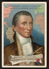 1911 T68 Men of History James Monroe G/VG; creases picture