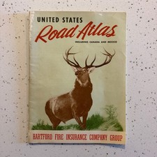 Vintage Hartford Fire Insurance Company United States Road Atlas picture
