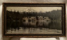 Antique A G Prill Mt Hood Oregon Lost Lake Photograph Framed Pacific Northwest picture
