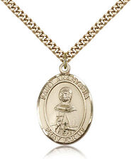 Saint Anastasia Medal For Men - Gold Filled Necklace On 24 Chain - 30 Day Mo... picture