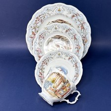 Royal Doulton Brambly Hedge Four Seasons Winter 4 Piece Plate Setting 1982-1983 picture