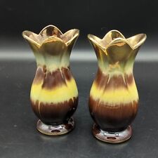 Vintage Germany pottery pair of drip glaze vases picture