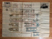 1929 Canadian Pacific Ocean Liner Deck Plan Duchess Atholl Bedford York Richmond picture