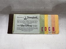 1978 Disneyland Adult Partial 11 Adventure Ticket Book E D B + C Coupon picture