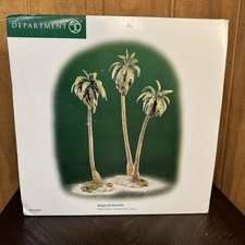 VTG 1999 Dept 56 Palm Trees Village Accessories in Original Box -Please Read picture