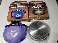 Vintage Lake 'N Trail Mess Kit and Trail Canteen Lots Of 2 NEW picture