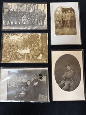  World War 1 photos and postcards lot of 5 picture