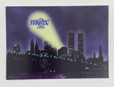 M@x Racks Postcard Cityscape at Night Spotlight Advertising picture
