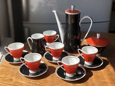 Vintage Freiberger Porcelain Coffee Set Finest China GDR DDR Espresso Coffee Set picture