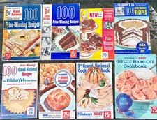 1950s PILLSBURY BAKE - OFF lot 8 Recipes Cook Books #'s 2 3 4 5 6 7 9 10 contest picture