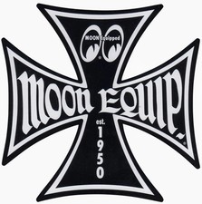 MOONEYES EQUIPMENT MOTORCYCLES BIKER HOT ROD RAT FINK STICKER  4  in. picture