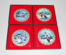 Lot of (4) P. Buckley Moss Christmas Ornaments w/Boxes & Certificates picture