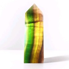 Natural Polished Mango Fluorite Tower 6