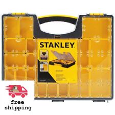Stanley 25-Compartment Sturdy Shallow Pro Small Parts Organizer Tool Storage Box picture