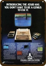 1979 ATARI 400 Computer System Vintage-Look-Edge *DECORATIVE REPLICA METAL SIGN* picture