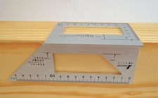 Shinwa Japanese Aluminum Saddle Layout Square w/ 45 degree and 90 degree Sides picture
