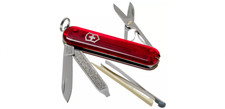 Victorinox Classic SD Swiss Army Knife Translucent Ruby NEW WITHOUT BOX picture
