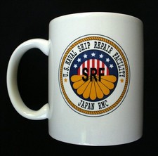 Militaria~SRF~Mug~U.S. NAVAL SHIP REPAIR FACILITY~Japan~RMC~Collectible picture