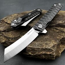 VORTEK KYOTO D2 Cleaver Blade Ball Bearing Samurai Flipper Folding Pocket Knife picture