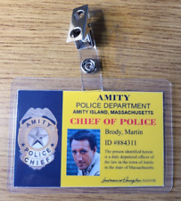 Jaws ID Badge-Amity Chief of Police Martin Brody costume cosplay prop picture