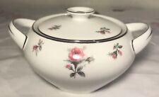 Vintage Rose Chintz By Meito Japan Sugar Bowl With Lid picture