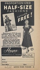 1954 Print Ad Hayes Ladies Half-Size Fashions Dresses Clothing Indianapolis,IN picture
