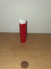 VINTAGE PEZ NO FEET 1950s REGULAR PEZ TRANSLUCENT RED 2.6 Pat.#-BEAUTIFUL NICE picture