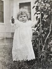 1910 RPPC: PUDGY BABY antique real photograph postcard FAMILY LIFE Americana picture