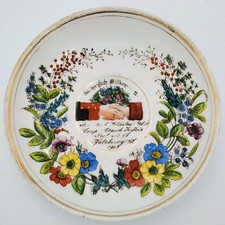 Original Military 1903 Imperial German Abschiedsteller Welcome Plate Falkenburg picture