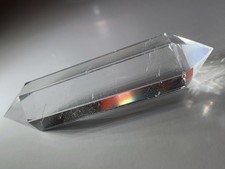 Natural Vogel Cut Quartz Crystal Specimen Double Point Generator Madagascar picture