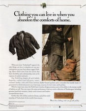 Timberland 1989 Print Ad Field Coat Leather Jacket Vintage Fashion picture