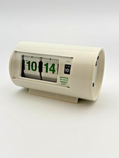 PENCO Desk Clock JF064 / TWEMCO AP-28 White Flip Clock Retro Design Japan picture