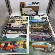 1973–1975 Dodge & Plymouth Van and School Bus Brochure Collection Lot Vintage picture
